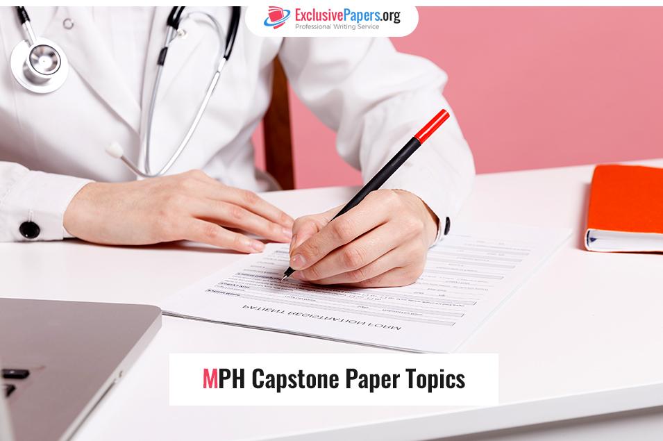 MPH Capstone Paper Topics