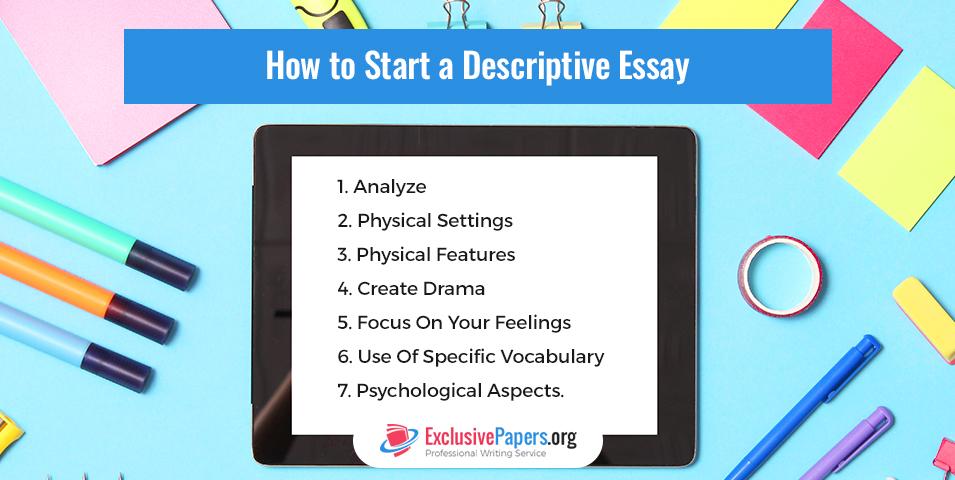 How to Start a Descriptive Essay Properly